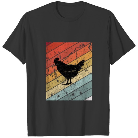 Retro Chicken Rooster Gift T-shirt