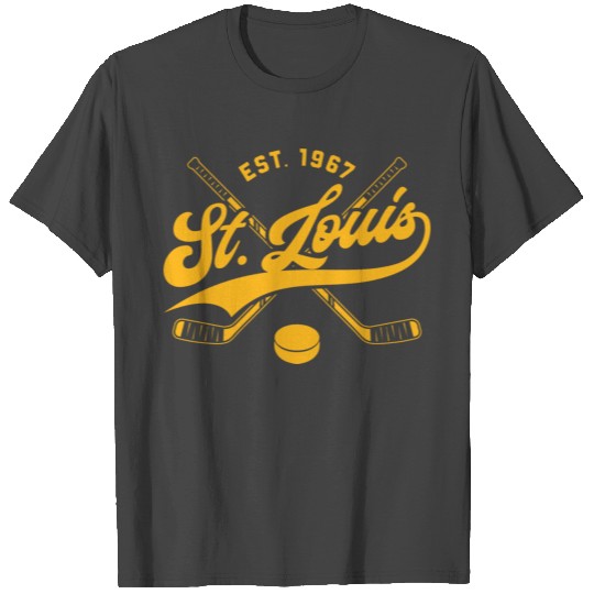 St Louis Missouri Mo Vintage Ice Hockey Sticks Stl T Shirts