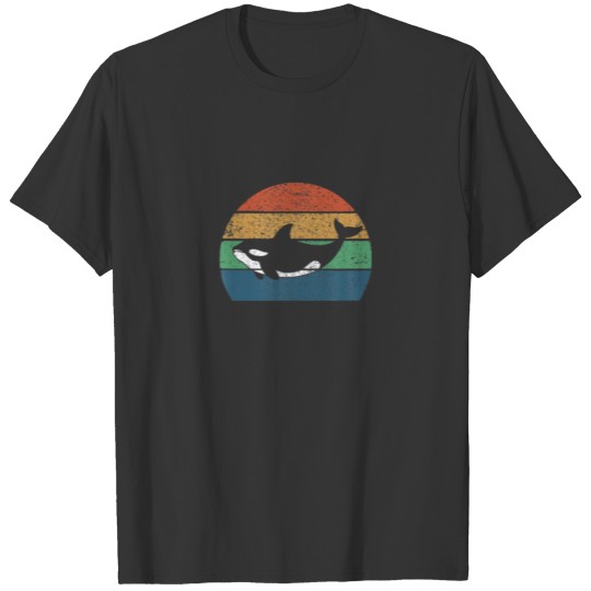 Retro Vintage Whale Orca Gift, Killer Whale Lover T Shirts