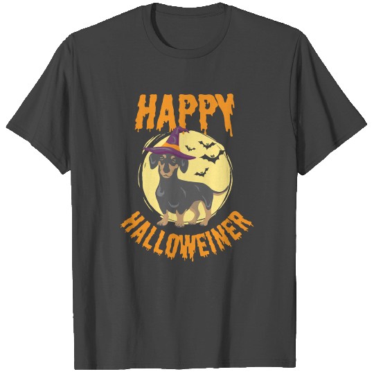Happy Halloweiner Dachshund Dog Halloween Pet Owne T Shirts