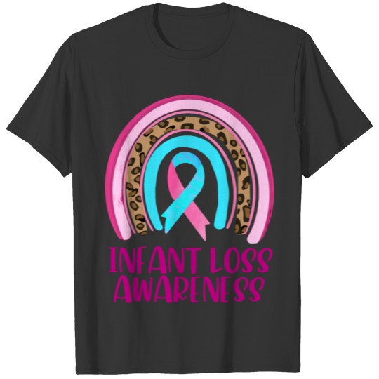 Rainbow Awareness Ribbon Pregnancy Infant Loss Par T-shirt