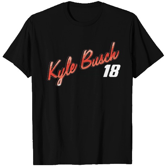 Nascar Kyle Busch Script T Shirts