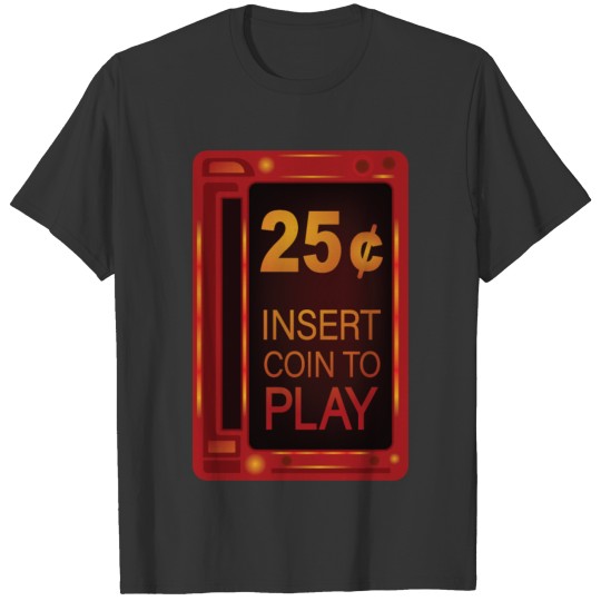 Insert coin arcade retro classic games T Shirts