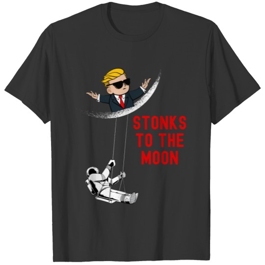 Wallstreetbets Stonks To The Moon Funny Meme Astro T Shirts