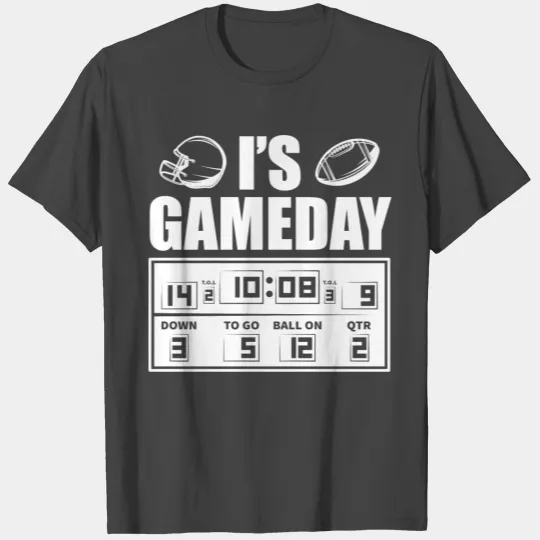 Super Bowl Football Championship game day dark T Shirts