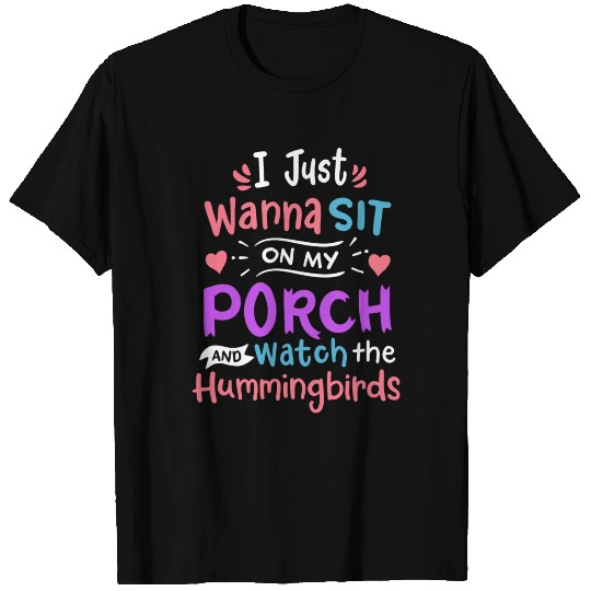 Hummingbird Birdwatching Birdwatcher T Shirts