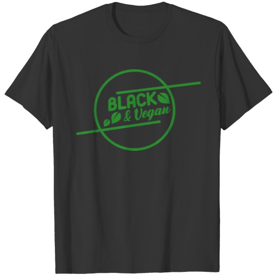 black vegan - stylish gift T Shirts