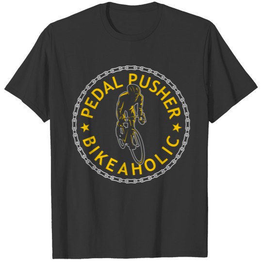Bicycle racing bike cycling cyclists Bikeaholic T-shirt