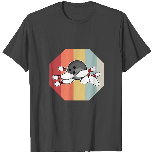 Bowling Strike Skittles Pin Bowling Hall Spare T Shirts