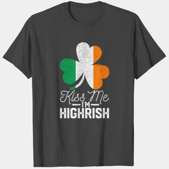St Patrick's Day Proud Ireland Flag Cloverleaf T Shirts