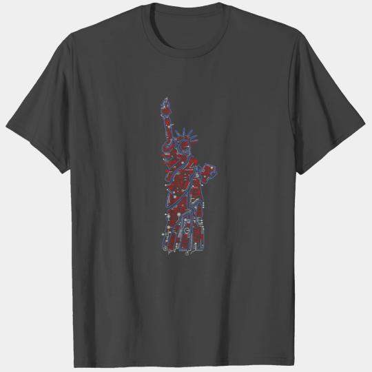 Comic - Electric Statue Of Liberty T Shirts