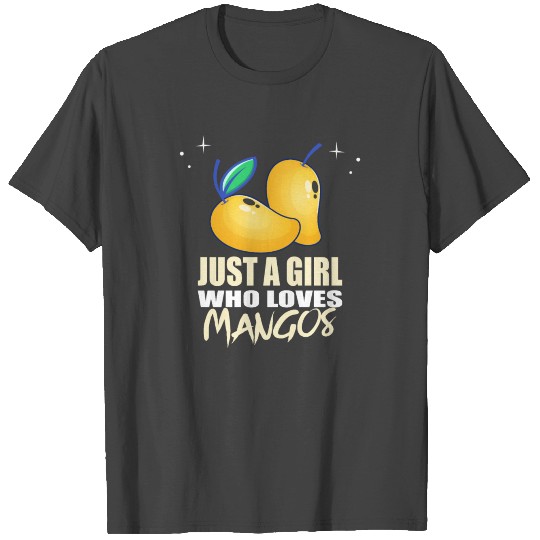 Just A Girl Who Loves Mangoes IN Mango Design T Shirts