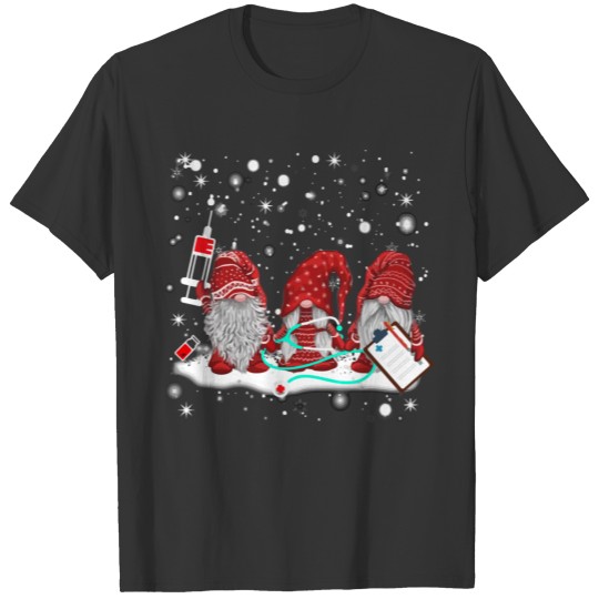Funny Nurse Gnomes Santa Christmas Light Nursing L T Shirts
