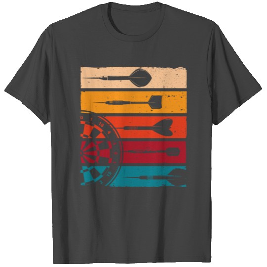 Retro Dartboard Dart Team Darts Arrows T Shirts