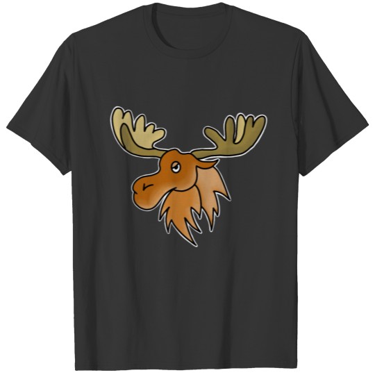 Moose reindeer moose gift T-shirt