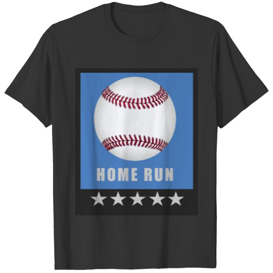 baseball home run 5 Stars T Shirts