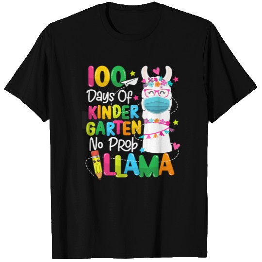 100 Days of Kindergarten Wearing Mask T Shirts