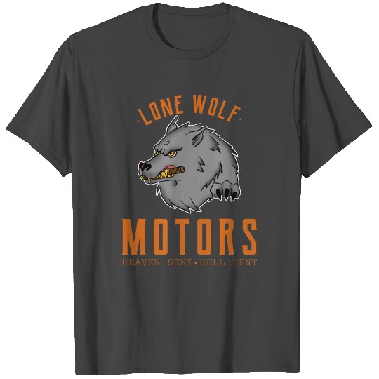 Lone Wolf Motors, motorcycle biker club T Shirts