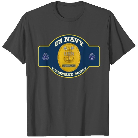 Command Master Chief Petty Officer Badge Shield T Shirts