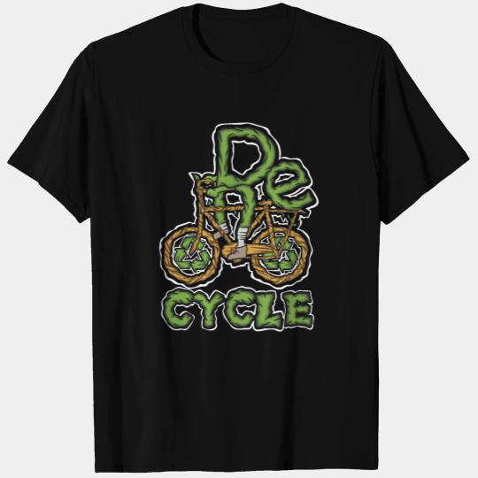 Recycle Bicycle Climate Environment Protection T Shirts