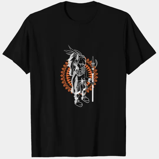 Aztec Man Warrior Maya Inca Native Civilization T Shirts