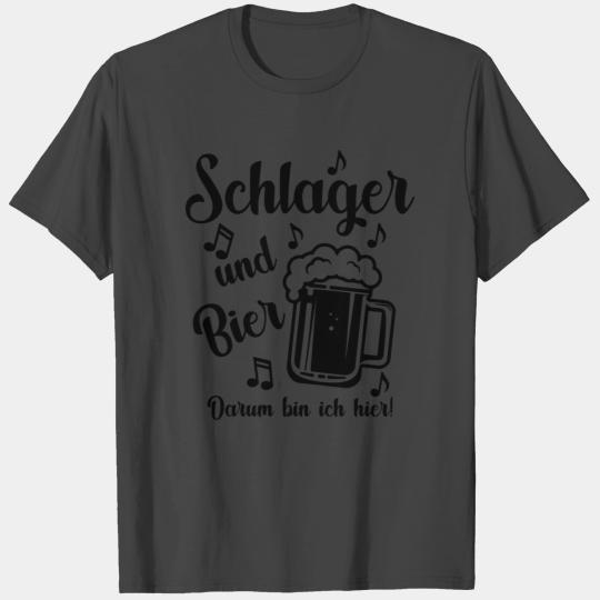 Schlager beer gift music raving party concert T Shirts