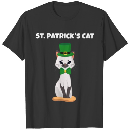 St. Patricks Day - Cat looking sweet kitten green T Shirts