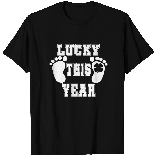 maternity st patricks day pregnancy announcement T Shirts