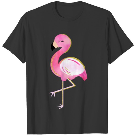 flamingo bright pink T-shirt