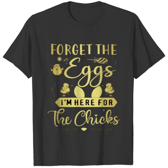 Chicken Spring Egg Happy Easter Cute Rabbit T-shirt