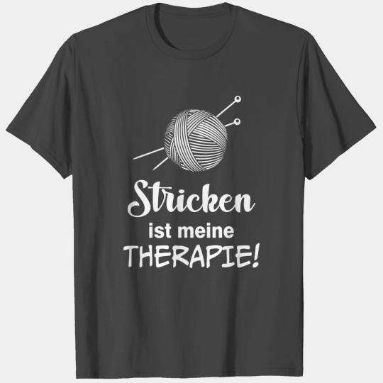 Knitting therapy hobby needlework wool gift T Shirts