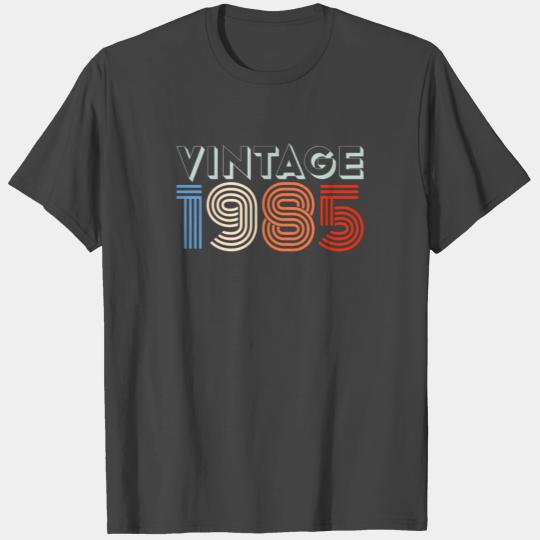 1985 Vintage born in Retro age Birthday gift idea T Shirts