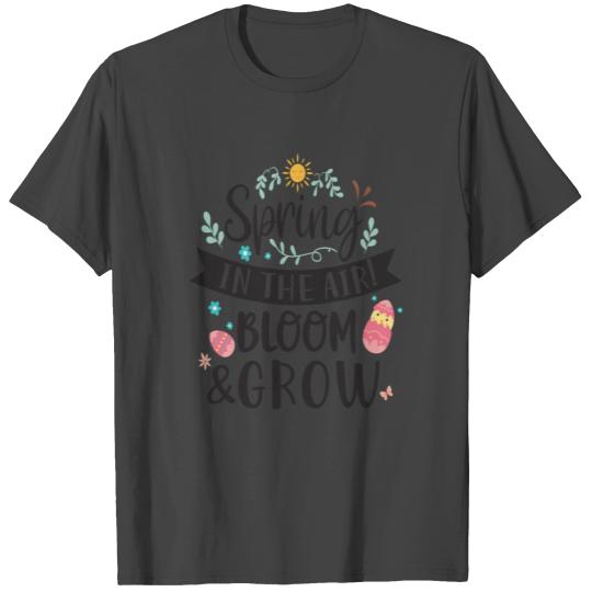 Spring Garden Easter Chicks Easter Eggs Floral T Shirts