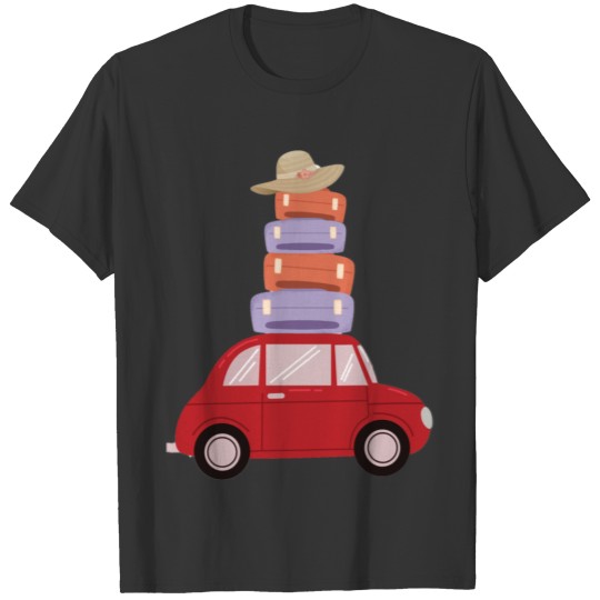 Funny Car Wife Travel T Shirts
