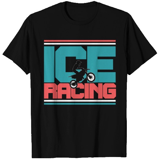 Ice Racing Motocross Biker Speedway T Shirts
