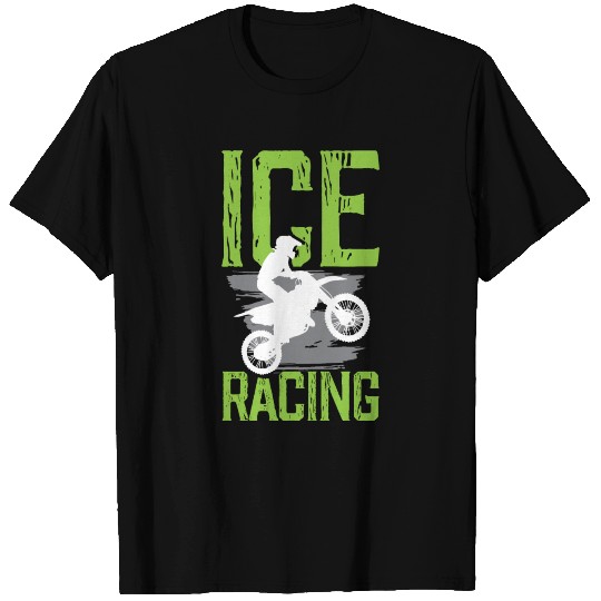Ice Racing Motocross Biker Speedway T Shirts