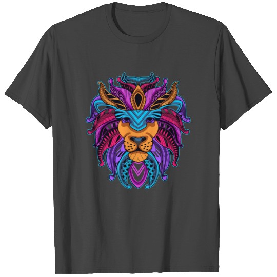 Lion Head colors T Shirts