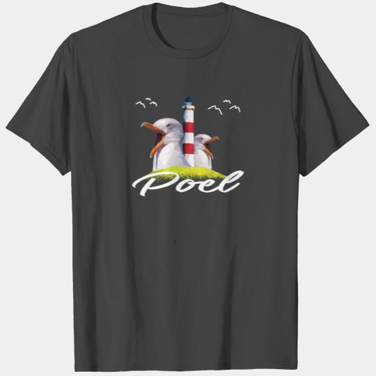Insel Poel - Lighthouse Seagull - Souvenir Gift T Shirts