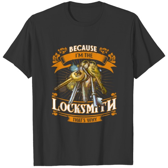Locksmith Keyhole Locksmithing Gift T-shirt