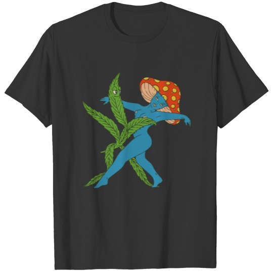 Weed Mushroom Dance T-shirt
