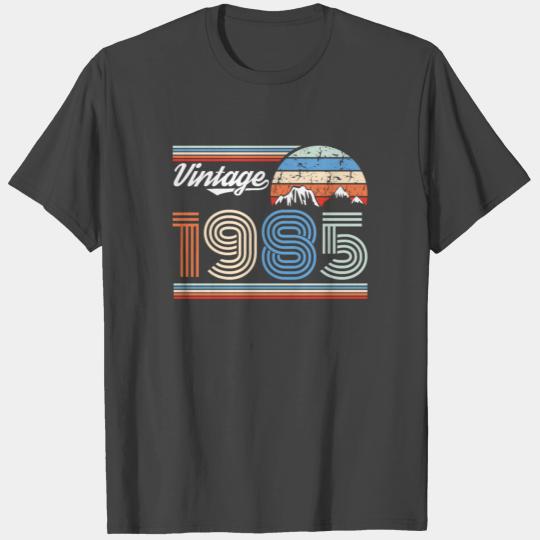 1985 Vintage born in Retro age Birthday gift idea T Shirts