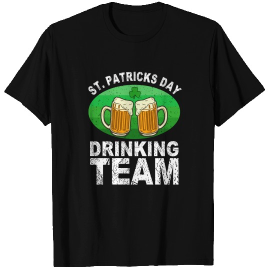 St. Patrick's Day Drinking Team Distressed T Shirts