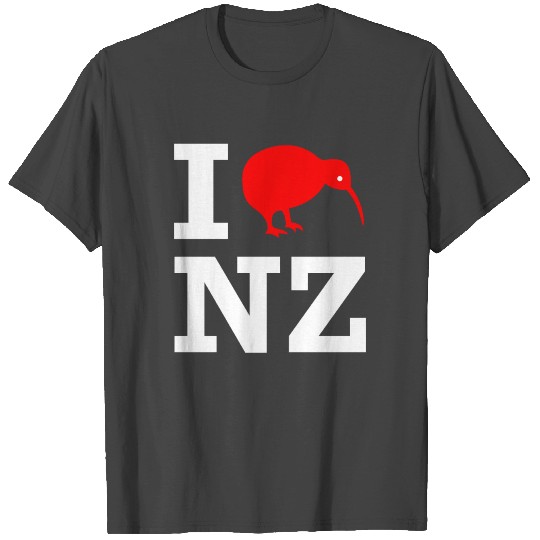I Love New Zealand - NZ - Aotearoa - Kiwi - Maori T Shirts