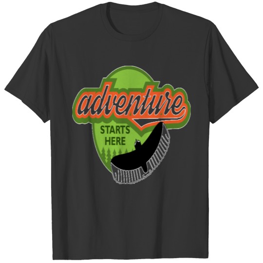 adventures starts here T-shirt