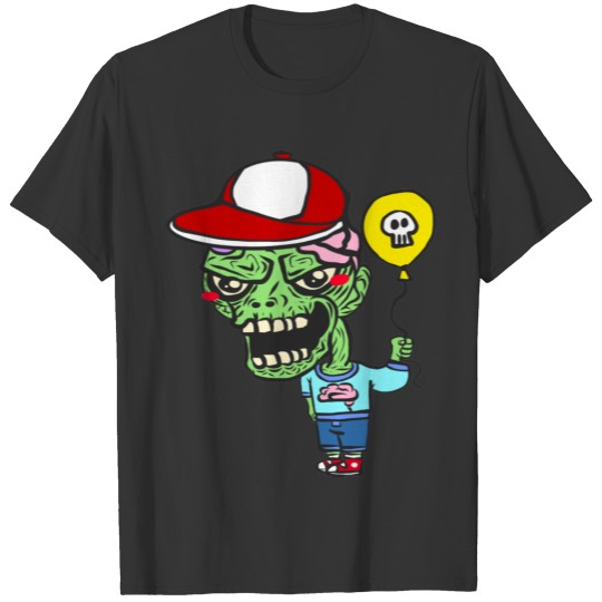 Zombie with Yellow Balloon T Shirts