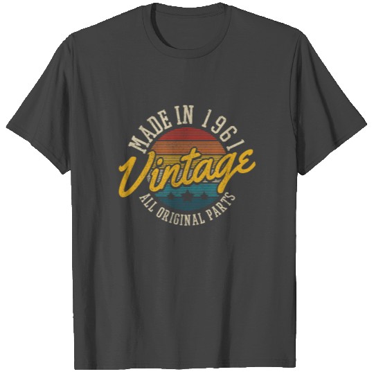 60th Birthday Gift Vintage 1961 Funny T Shirts