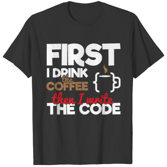 Funny Coffee Coder Coding Caffein Computer Science T-shirt
