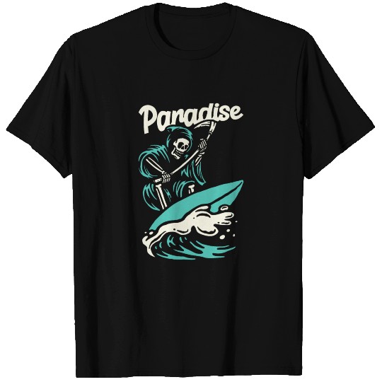 SKELETON SURFING IN PARADISE T Shirts