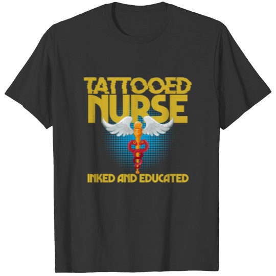 Tattooed Nurse Doctor Health Check Cardio T-shirt