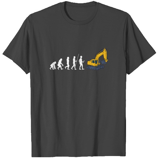 Excavator Construction Work Road Construction T Shirts